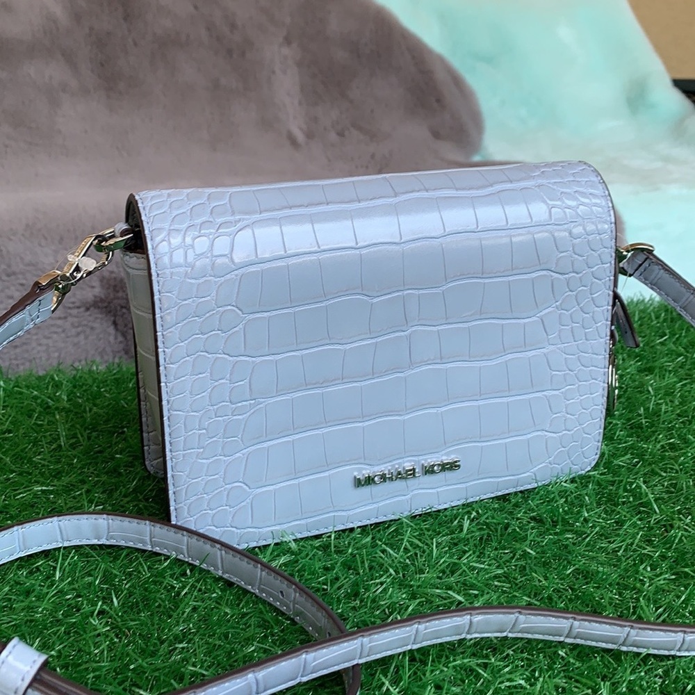 Michael Kors Mercer Sm clutch XBODY Pale Blue - Picture 15 of 15